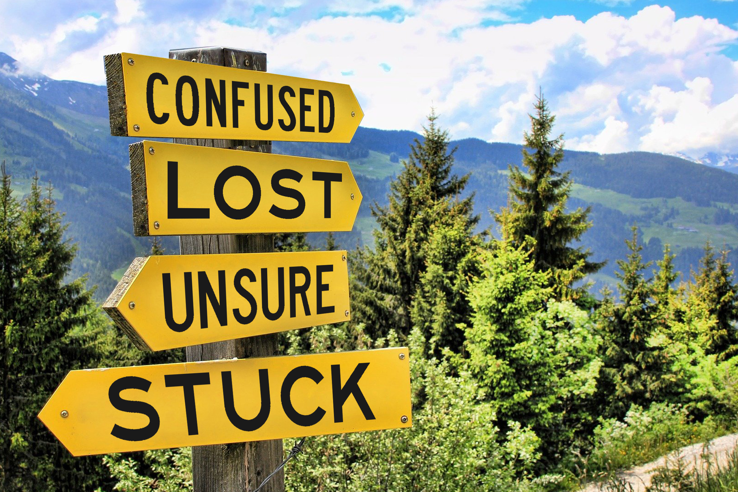 Career Clarity signpost confuesed lost unsure stuck